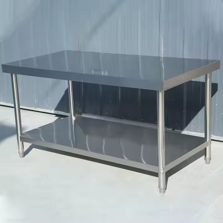 Stainless steel work table